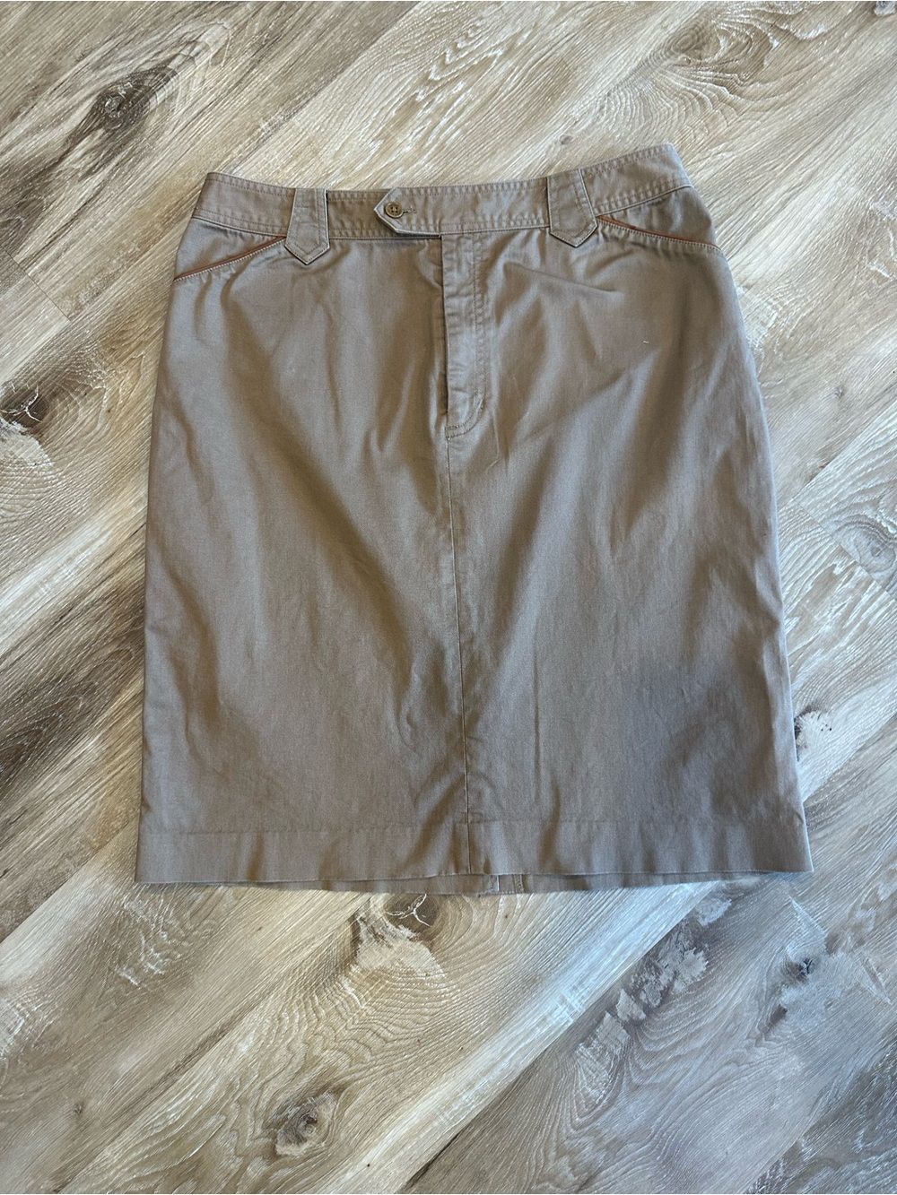 Lauren Ralph Lauren Taupe Pencil Skirt